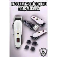 Yeni Nesil Tıraş Makinesi Uzun Şarjlı Paslanmaz Çelik Bıçaklı