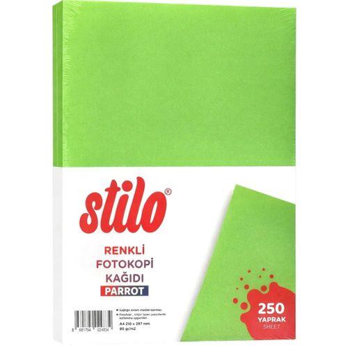 STİLO A4 RENKLİ FOTOKOPİ KAĞIDI 250 'li 80 gram PARROT