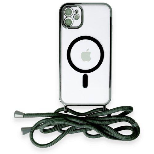iPhone 11 Kılıf Divo Lazer Askılı Magsafe Kapak