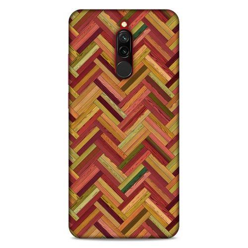 Lopard Xiaomi Redmi 8 Uyumlu Kılıf Wood'X (40) Fit Silikon Kılıf Desenli