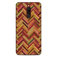 Lopard Xiaomi Redmi 8 Uyumlu Kılıf Wood'X (40) Fit Silikon Kılıf Desenli