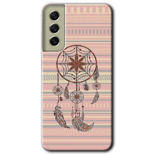 Galaxy S21 FE Kılıf HD Desen Baskılı Arka Kapak - Mandala Retro