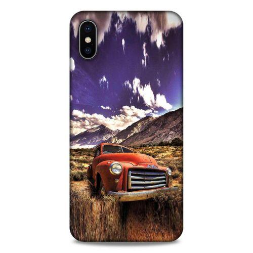 Lopard Apple iPhone XS Max Uyumlu Kılıf PickUpX (28) Arka Kapak Kırmızı Antika