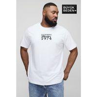 Süperlife Erkek Büyük Beden California 1974 Baskılı 3xl-6xl Bisiklet Yaka Tshırt SPR26TBS510-02
