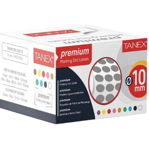 TANEX NOKTA ETİKET 10 MM GRİ 5000 Lİ