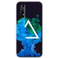 Realme 7 Kılıf Baskılı Kapak - İnk Clot + 5D Tam Kaplayan Cam