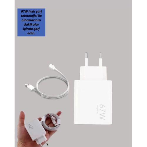 67w Hızlı Şarj Cihazı Yüksek Isı Dayanımlı Type-c Set