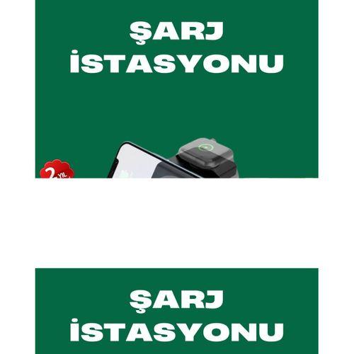 Dijital Saatli Kablosuz Şarj İstasyonu – 3’ü 1 Arada Apple Uyumlu Hızlı Şarj Ve Led Ekran