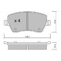Ni̇ssan Micra Ön Fren Balatasi 03- Suzuki̇ Swi̇ft