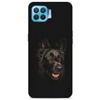 Oppo Reno 4 Lite Kılıf Almanya (33) Hybrid Kılıf Black German Shepherd