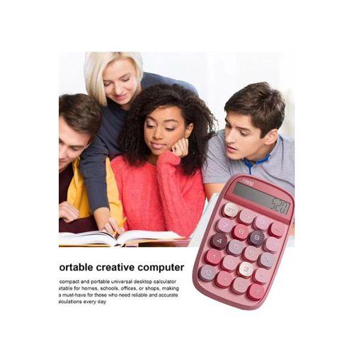 Sevimli Kare Tuşlu 10 Haneli Ldc Ekran Hesap Makinası Kahverengı