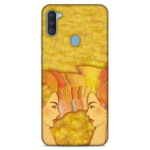 Lopard Samsung Galaxy A11 Uyumlu Kılıf Sürreal Yüzler ♀ (16) Kalın Kılıf Desenli