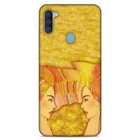 Lopard Samsung Galaxy A11 Uyumlu Kılıf Sürreal Yüzler ♀ (16) Kalın Kılıf Desenli