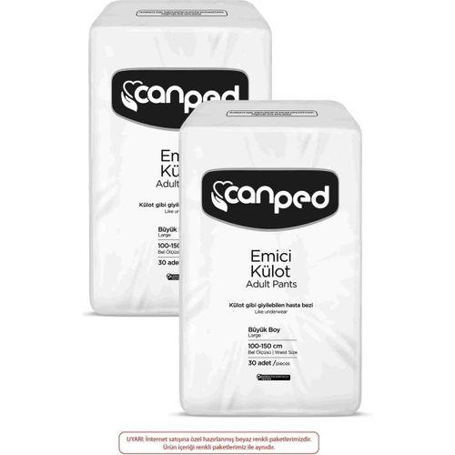 Canped Emici Külot Büyük Boy L 30'lu 2 Paket 60 Adet Hasta Bezi