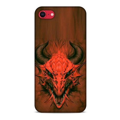 Apple iPhone SE 2020 Kılıf Dragons (14) Lansman Kılıf Kırmızı Boynuzlu Ejderha