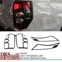 Mitsubishi L200 2019 Sonrası Far Ve Stop Çerçeve Kaplama Siyah