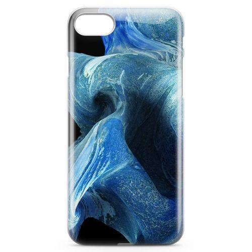 Apple iPhone 7 Kılıf Mavi Kumlar Arka Kapak Koruma Desenli Full Koruyucu