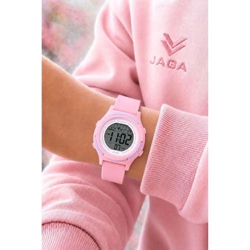 JAGA Unisex Dijital Çocuk Kol Saati 50 Mt Su Geçirmez Spor Silikon Kordonlu Alarm-Kronometreli JG.6