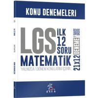 8. Sınıf LGS Matematik 1. Dönem İlk 12 Soru Konu Denemeleri KR Akademi Yayınları