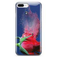 Apple iPhone 8 Plus Kılıf Gül Kırıkları Arka Kapak Koruma Desenli Full Koruyucu