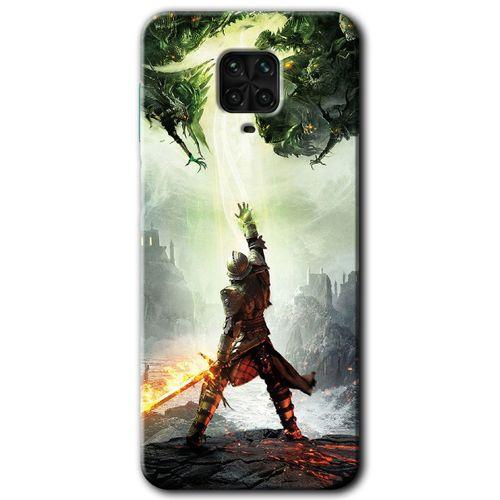Xiaomi Redmi Note 9 Pro Kılıf Kapak - Dragon Hunter +Hayalet Ekran Yandan Gözükmez