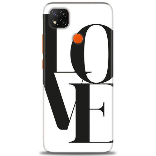 Xiaomi Redmi 9C Kılıf HD Baskılı Kılıf - Love + Tam Ekran Koruyucu