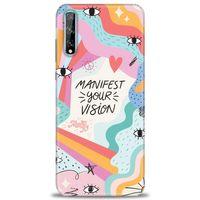 Huawei Y8P Kılıf HD Baskılı Kılıf - Manifest Your Vision + Tam Ekran Koruyucu