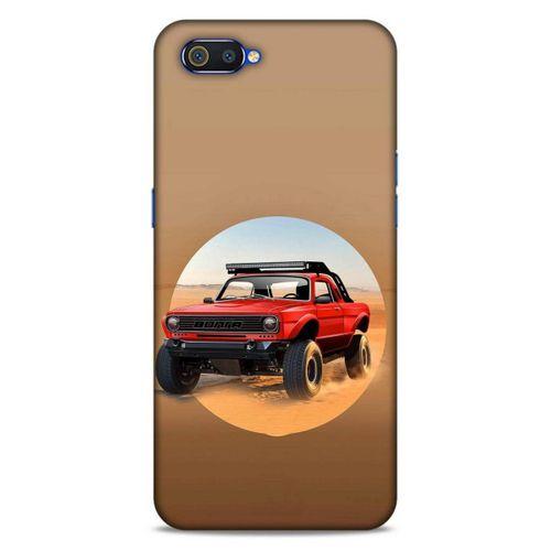 Lopard Oppo Realme C2 Uyumlu Kılıf PickUpX (39) Liquid Crystal Kılıf Kırmızı Siyah