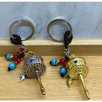 Metal Feng Shui Şans Çarkı Anahtarlık Alk4455