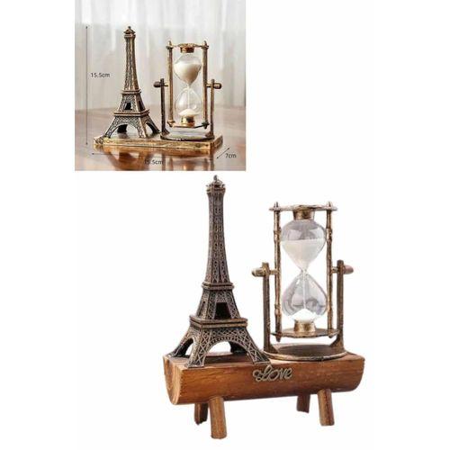 Paris Eyfel Kulesi Hediyelik Eyfel Retro Kum Saati Dekoratif Eşya Yeni Nesil