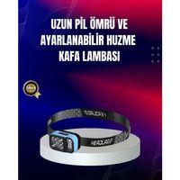 Süper Parlak Led Kafa Feneri 3 Renk 53 Mod Type C Şarjlı