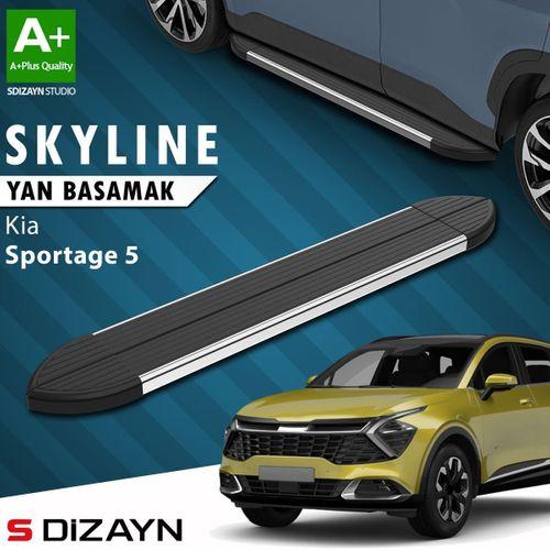S-Dizayn Kia Sportage 5 Skyline Krom Yan Basamak 173 Cm 2021 Üzeri A+ Kalite