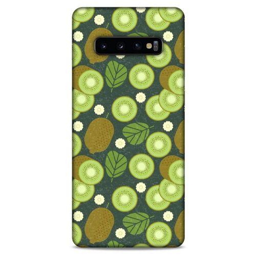 Frutix Kivi 01 Samsung Galaxy S10 Plus Kılıf Desenli Silikon