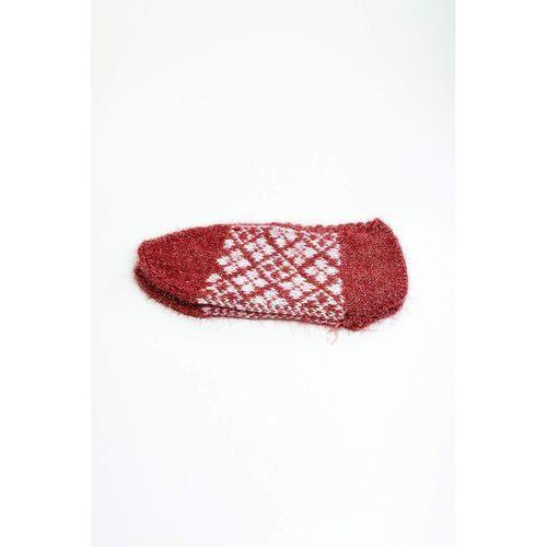 El Örgüsü Kışlık Şık Kadın Yün Patik D1