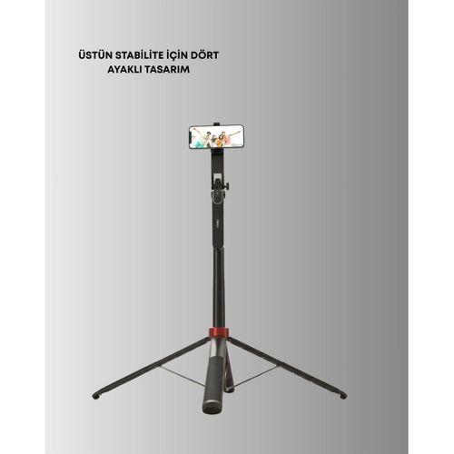 Canlı Yayın Ve Fotoğraf İçin Tripodlu Telefon Tutucu