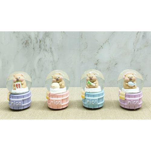 Kapibara Tasarımlı Işıklı Kar Küresi