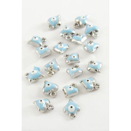 Kalp Tek Kulplu Mineli Bileklik ve Kolye Ucu Aparatı 1 Adet