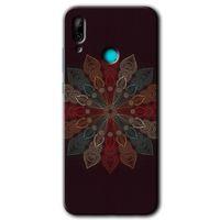 Huawei P smart 2019 Kılıf Baskılı Kapak - Mandala Flower Wal +Tam Ekran Koruyucu