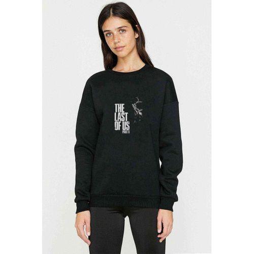 The Last Of Us Part 2 Baskılı Siyah Kadın Sweashirt