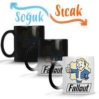 Fallout Vault Boy Sihirli Kupa Bardak Porselen