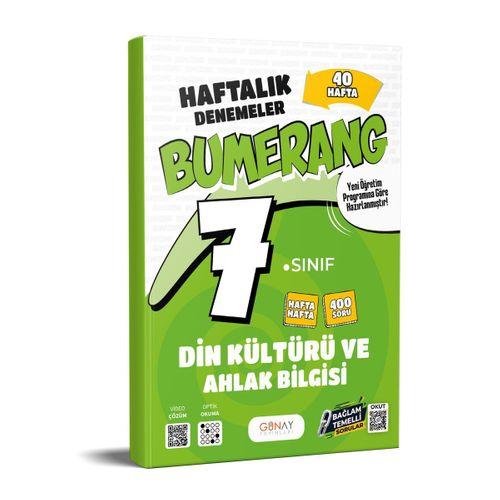7. Sınıf Bumerang Haftalık Din Kültürü ve Ahlak Bilgisi Denemeleri Günay Yayınları