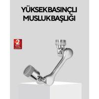 Döner Musluk Başlığı Çok Açılı Robotik Kol Su Tasarruflu