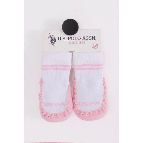 U.s. Polo Assn Çarık Çorap Usb2800 Beyaz-pembe