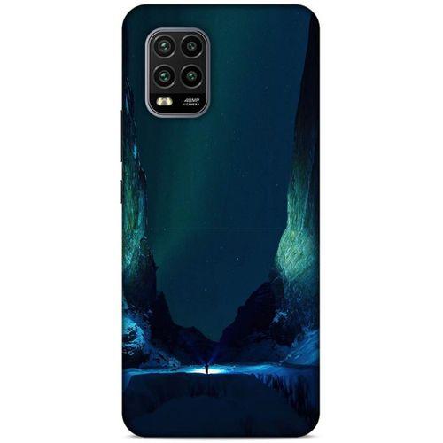 Lopard Xiaomi Mi 10 Lite Uyumlu Kılıf Gece'S (13) Silikon Kap Yeşil