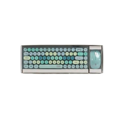 Yeşil Kablosuz Klavye ve Mouse Seti