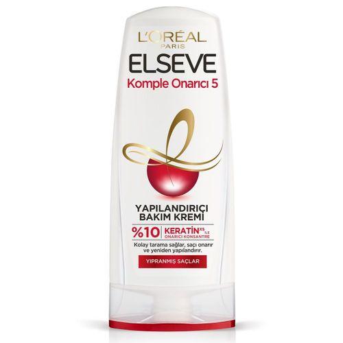 ELSEVE Komple Onarıcı 5 Yıpranmış Saçlar Için Keratinxs Içeren Yapılandırıcı Bakım Kremi 360 ml