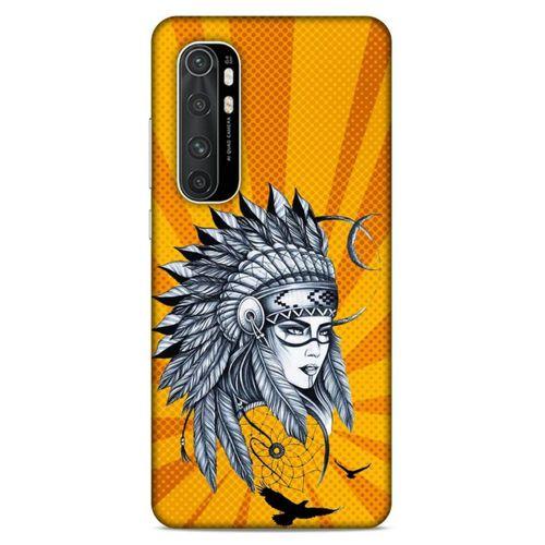 Lopard Xiaomi Mi Note 10 Lite Uyumlu Kılıf Tattoo's (45) Liquid Air Kılıf Kızılderili Dövmesi