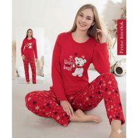 Boyraz 0414 Kadın Penye Uzun Kol Pijama Takımı