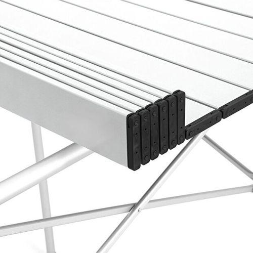 Kamp Ayısı® Katlanabilir Alüminyum XL Kamp Masası, Taşıma Çantalı, Gri