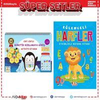 Becerikli Kaşifler Cırt Cırtlı Robotik Kodlamaya Giriş Aktivite Kitabım ve Bıcırık Eğlenceli Harfler Seti 2 Kitap